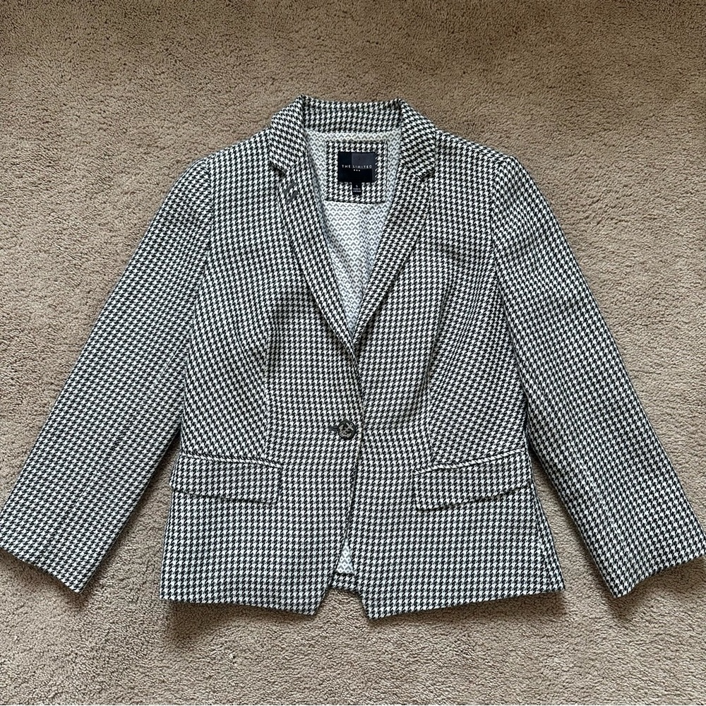 The Limited Anchor Button Houndstooth Blazer size small